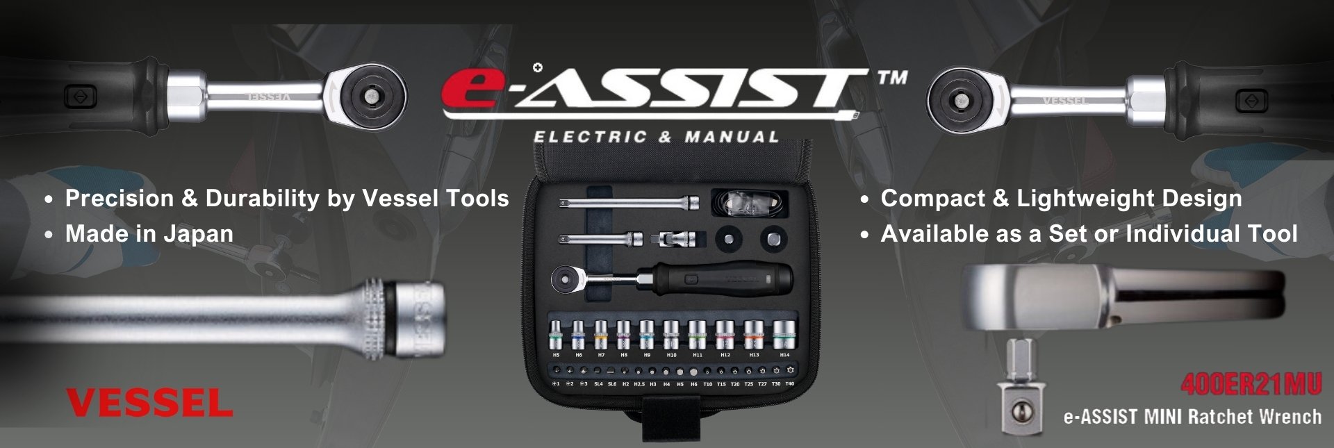 e-ASSIST MINI Ratchet Wrench SET